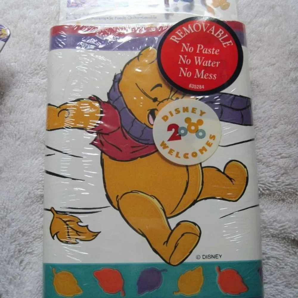 10 Yards Disney's Winnie The Pooh Themed Self Adhesive Wallpaper Border Wind